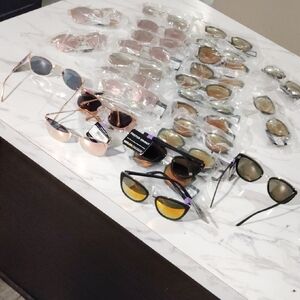 30 PAIRS Get All!!!! Foster Grant Women's Sunglasses - Black and Gold Accents